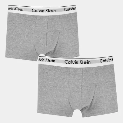 Kit Cueca Boxer Calvin Klein Trunk Modern Cotton 2 Peças