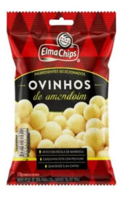Ovinhos De Amendoim Elma Chips Pacote 170g - R$ 3,02