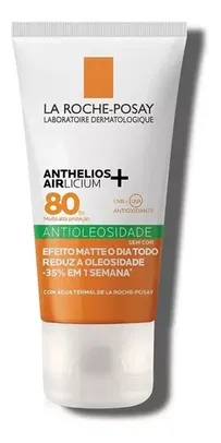 Protetor La Roche Posay Anthelios Airlicium Sem Cor Fps 80 Antioleosidade 40g