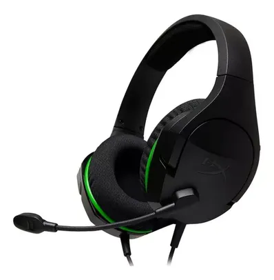 Headset over-ear gamer HyperX CloudX Stinger Core HX-HSCSCX preto e verde