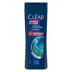 [SUPER R$17,21] Clear Men Ice Cool Menthol Shampoo Anticaspa, 400ml