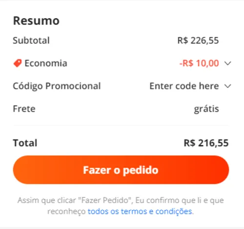 Imagem na descrição da promoção