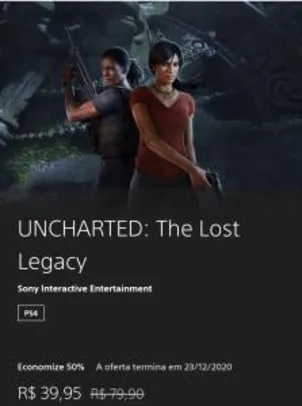 Uncharted: The Lost Legacy | R$40