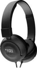 Aproveitem! Headphone c/ microfone JBL T450 Preto - JBLT450BLK por R$ 99,61