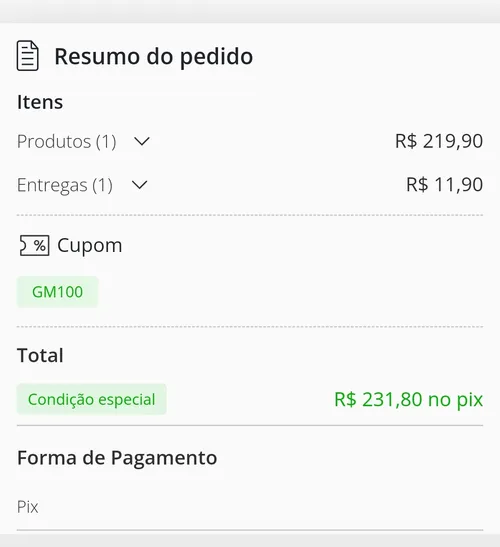 Imagem na descrição da promoção