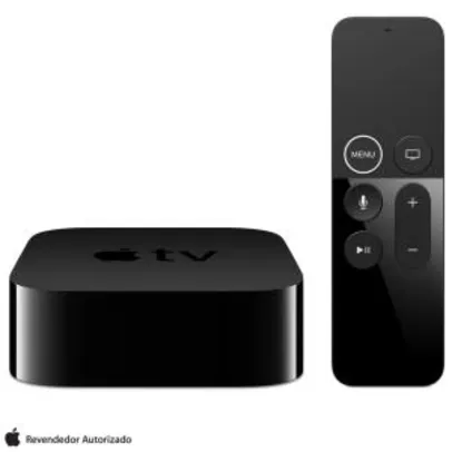[RETIRADA LOJA] Apple TV 4º Geração com 32 GB, conexão HDMI e Bluetooth