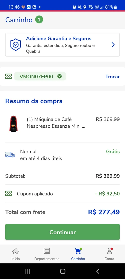 Imagem na descrição da promoção