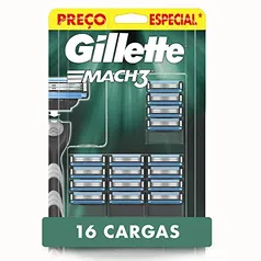 Gillette Mach3 - Refil Para Barbear, 16 Unidades