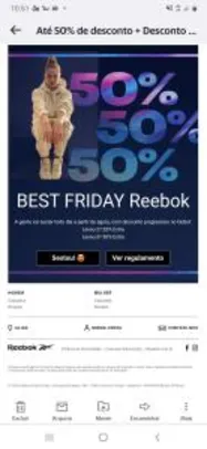 Best Friday Reebok | 20% OFF na compra de duas unidades da categoria Outlet