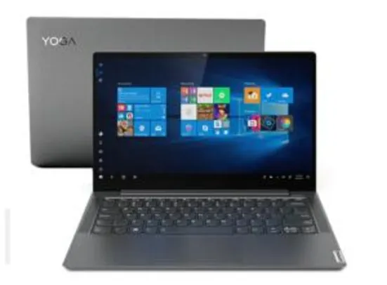 Notebook Lenovo Yoga S740 i5-1035G1 8GB 256GB SSD MX 250 2GB W10 14" Full HD 81RM0001BR Grafite
