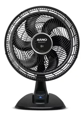 Ventilador de mesa Arno VDBT preto com 6 pás de  polipropileno, 40 cm de diâmetro 127 V