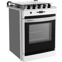 Fogão de Embutir Brastemp BYO4T - 4 Bocas - Branco - com Timer - R$880