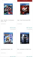 Jogos de PS4 - 19,90