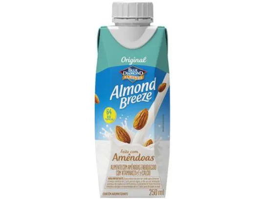 Bebida Vegetal de Amêndoas Almond Breeze - Original 250ml | R$2,99