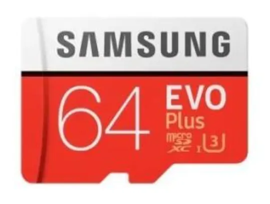 Cartão de memória Samsung UHS-3 64GB Micro SDXC - R$47