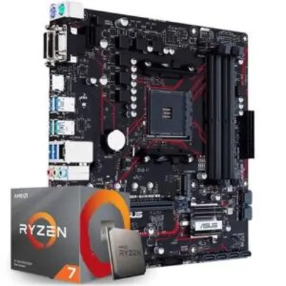 Kit Upgrade Asus Prime DDR4 + Processador AMD Ryzen 7 3700x | R$2.419