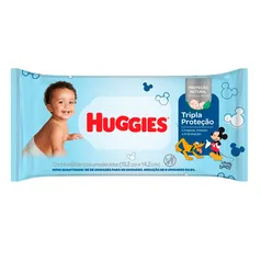 Lenço Umedecido Huggies Tripla Proteção Disney Baby 88 Unidades