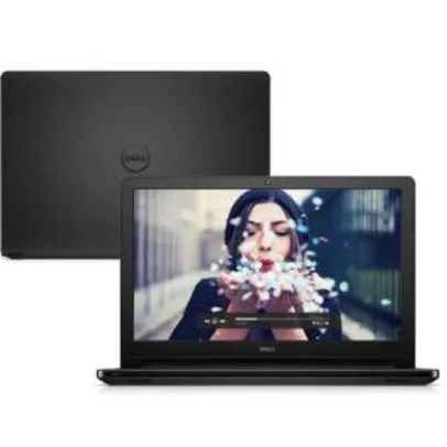 Notebook Dell Inspiron i15-5552-U10P Intel Pentium 4GB 500GB Tela LED HD 15.6" Linux 1459,00