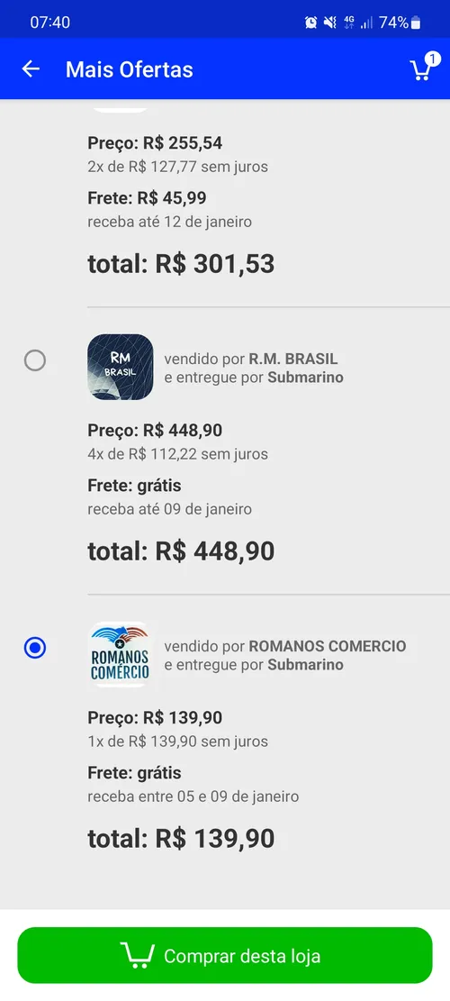 Imagem na descrição da promoção