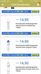 PROMOÇÃO DESODORANTE DOVE