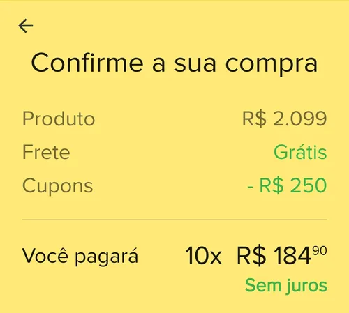 Imagem na descrição da promoção