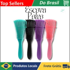 [No Brasil/Moedas R$5.27] Escova De Cabelo Polvo Para Cabelo Encaracolado Detangler