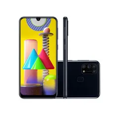 Smartphone Samsung Galaxy M31 128GB Preto 4G Tela 6.4" | R$ 1699