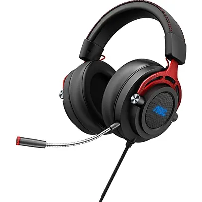 Headset USB Gamer, Headphone, fone de ouvido com microfone AOC GH300 Driver 50 mm, Multiplataforma, LED