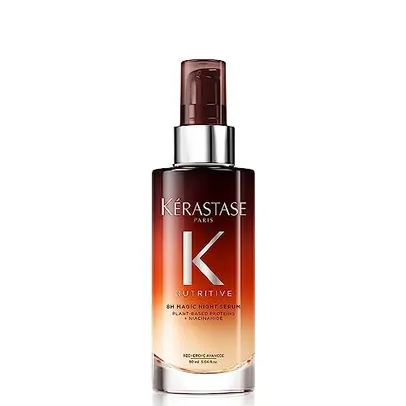 Kérastase Sérum Noturno Nutritive 8H Magic Night, Para Cabelos Secos, Nutrição Profunda,, Proteção Contra a Fricção do Travesseiro, 90ml