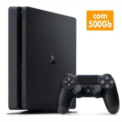 Console Sony Playstation 4 500GB SLIM - R$1.667