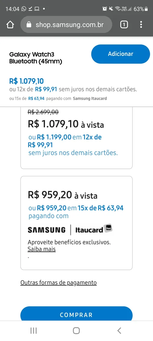 Imagem na descrição da promoção