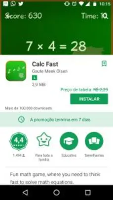 App Calc fast grátis
