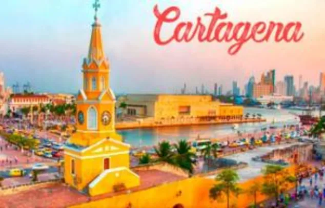 Pacote Cartagena, com aéreo e hotel (6 diárias), a partir de R$2.497 por pessoa + Taxas