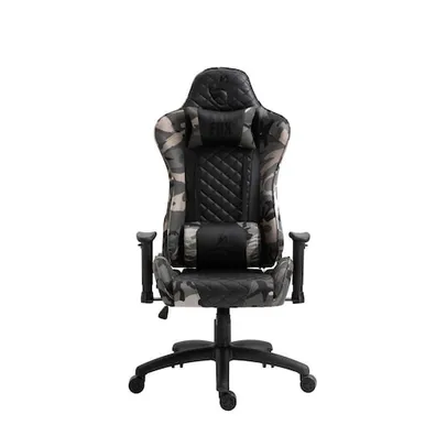 Cadeira Gamer Fox Racer Extreme C565 com Almofadas Reclinável Descanso de Braço - Camuflada
