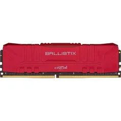 Memoria Crucial Ballistix 8GB (1x8) DDR4 3000Mhz Vermelha, BL8G30C15U4R