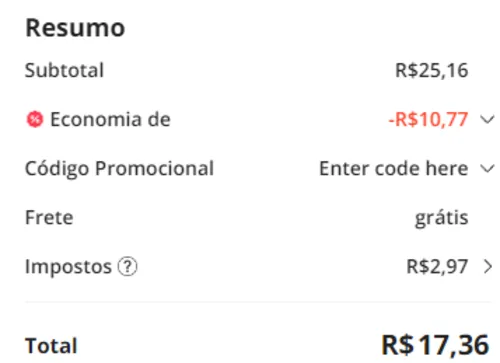 Imagem na descrição da promoção