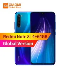 Smartphone Redmi Note 8 4GB 64GB (Preto) | R$814