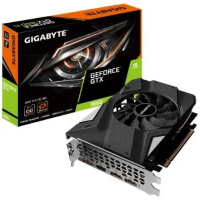 Placa de Vídeo Gigabyte NVIDIA GeForce GTX 1660 6GB, GDDR5 | R$1.399