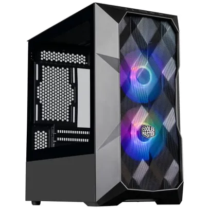 GABINETE COOLER MASTER TD300 MESH - MINI TOWER - LATERAL DE VIDRO TEMPERADO - PRETO – TD300-KGNN-S00