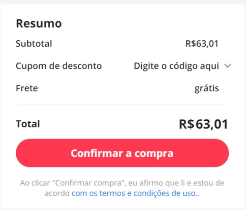 Imagem na descrição da promoção