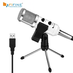 [Novos usuários] Microfone Condensador Fifine K056 (USB) | R$117