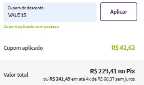 Imagem na descrição da promoção