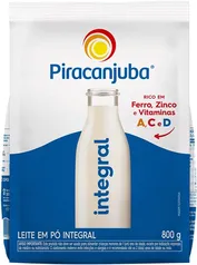 [REC] Leite Pó Integral Piracanjuba Pouch 800g