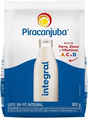 [REC] Leite Pó Integral Piracanjuba Pouch 800g