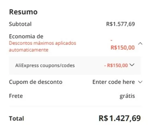 Imagem na descrição da promoção