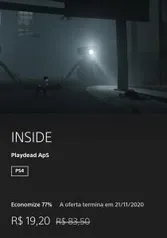 Inside (Playstation 4 / PS4) - R$19