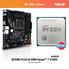 Kit Ryzen 7 5700X + B550M ASUS