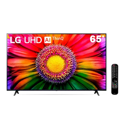 Smart TV 65" 4K LG UHD ThinQ AI 65UR8750PSA HDR Bluetooth Alexa Google Assistente Airplay2 3 HDM