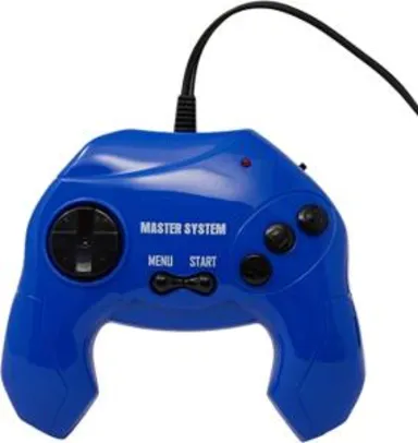 Master System Plug & Play com 40 Jogos na Memória - Azul | R$80