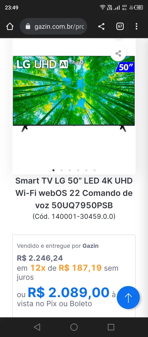 Imagem na descrição da promoção